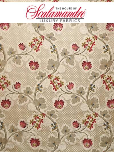 TROTTOLA - STRAWBERRY CREAM - FABRIC - SB0352-007 at Designer Wallcoverings and Fabrics, Your online resource since 2007
