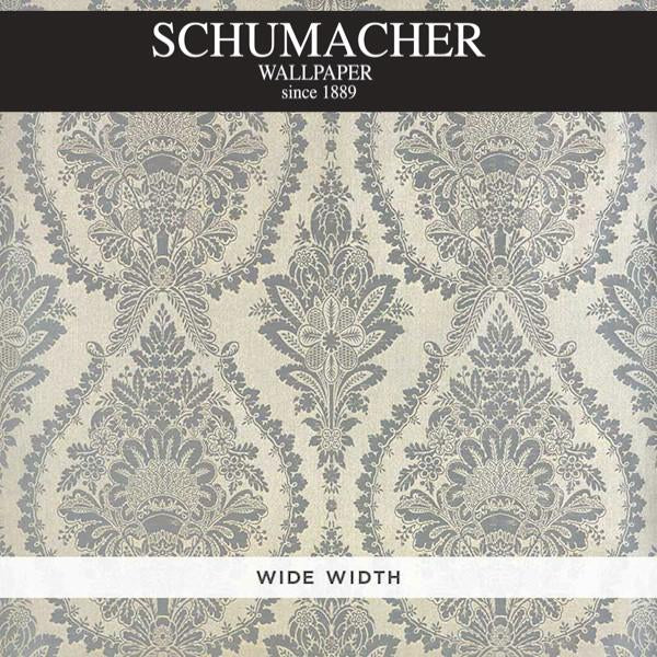 Incandescence Damask - Burnished Silver Wallcoverings Commercial Wallcovering | Schumacher