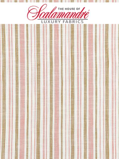 PEMBROKE STRIPE - PINK SAND - FABRIC - 27116-001 at Designer Wallcoverings and Fabrics, Your online resource since 2007