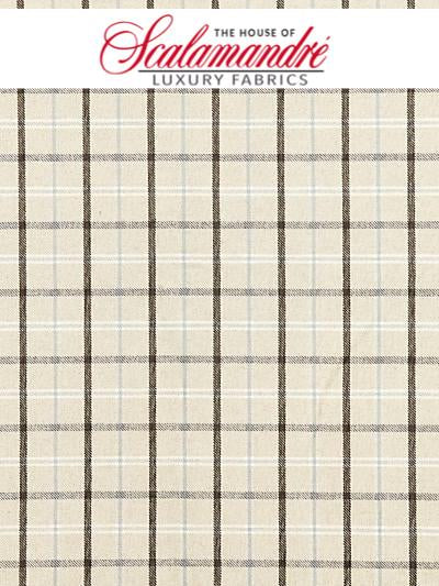 BRISTOL PLAID - LINEN - FABRIC - 27121-001 at Designer Wallcoverings and Fabrics, Your online resource since 2007