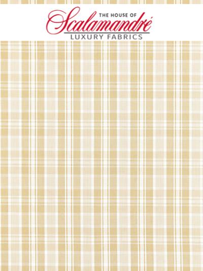 PRESTON COTTON PLAID - CAMEL - FABRIC - 27122-001 at Designer Wallcoverings and Fabrics, Your online resource since 2007