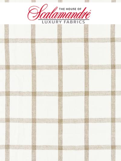 WILTON LINEN CHECK - LINEN - Scalamandre Fabrics, Fabrics - 27152-001 at Designer Wallcoverings and Fabrics, Your online resource since 2007