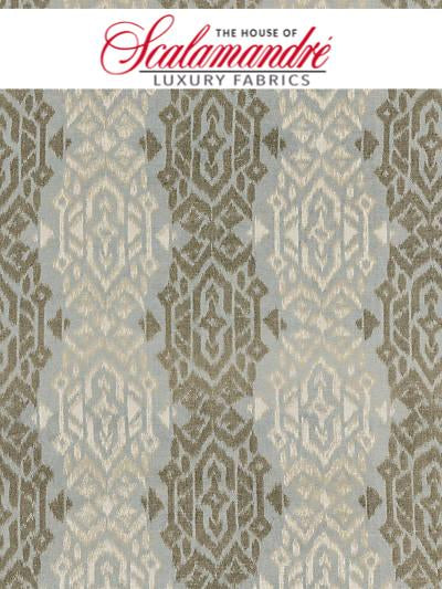SUMATRA IKAT WEAVE - BLUESTONE - Scalamandre Fabrics, Fabrics - 27167-001 at Designer Wallcoverings and Fabrics, Your online resource since 2007