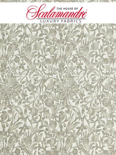 BALI FLORAL - STONE - Scalamandre Fabrics, Fabrics - 27195-001 at Designer Wallcoverings and Fabrics, Your online resource since 2007