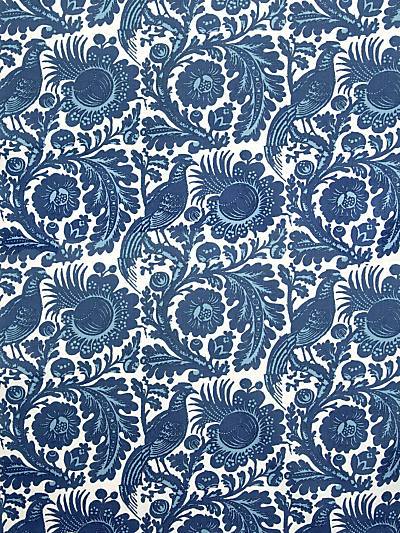 SPOLETO - OUTDOOR - LIGHT & DARK BLUE ON WHITE - Scalamandre Fabrics, Fabrics - 36389-001 at Designer Wallcoverings and Fabrics, Your online resource since 2007