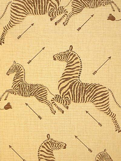ZEBRAS - PAPERWEAVE - NATURAL - SCALAMANDRE WALLPAPER - SC_0001G81388M at Designer Wallcoverings and Fabrics, Your online resource since 2007