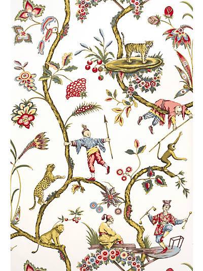 Chinoise Exotique - White Wallpaper | Scalamandre 