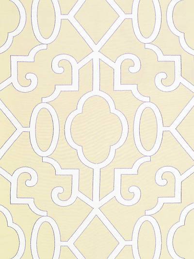 Ming Fretwork - Alabaster Wallpaper | Scalamandre 