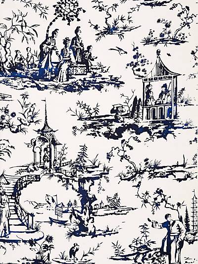 Summer Palace - Porcelain Wallpaper | Scalamandre 