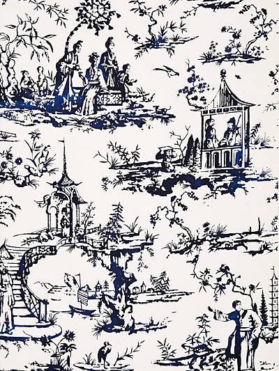 SUMMER PALACE - PORCELAIN - SCALAMANDRE WALLPAPER - SC_0001WP88357 at Designer Wallcoverings and Fabrics, Your online resource since 2007