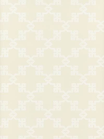 Suzhou Lattice - Alabaster Wallpaper | Scalamandre 