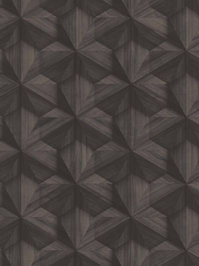 Bent Wood - Dark Brown Wallpaper | Scalamandre 