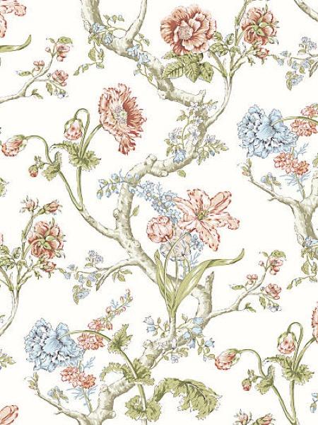 ANDREW JACKSON FLORAL - COUNTRYSIDE - SCALAMANDRE WALLPAPER - SC_0001WP88432 at Designer Wallcoverings and Fabrics, Your online resource since 2007