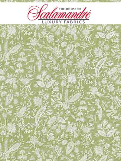 TULIA LINEN PRINT - WILLOW - FABRIC - 16605-002 at Designer Wallcoverings and Fabrics, Your online resource since 2007