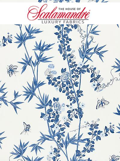 JARDIN DE CHINE - PORCELAIN - FABRIC - 16608-002 at Designer Wallcoverings and Fabrics, Your online resource since 2007