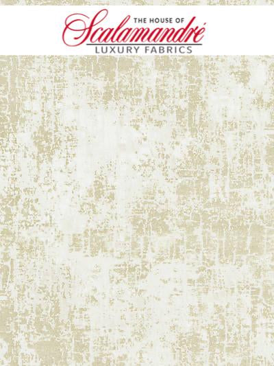 TESORO PRINTED VELVET - CHAMPAGNE - FABRIC - 16617-002 at Designer Wallcoverings and Fabrics, Your online resource since 2007
