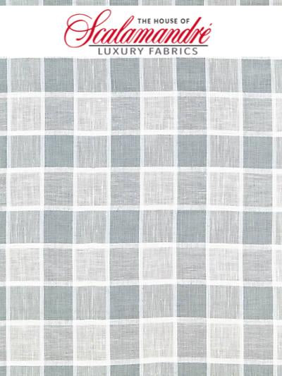 WAINSCOTT CHECK SHEER - HAZE - FABRIC - 27043-002 at Designer Wallcoverings and Fabrics, Your online resource since 2007