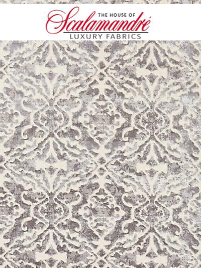PALAZZO VELVET - NICKEL - FABRIC - 27084-002 at Designer Wallcoverings and Fabrics, Your online resource since 2007
