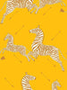 Zebras Vinyl Wallpaper - Zanzibar Gold | Scalamandre Wallpaper | Scalamandre 
