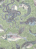 Mikonos - Blue & Green Wallpaper | Scalamandre 