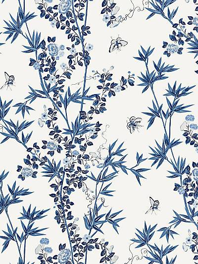 Jardin De Chine - Porcelain Wallpaper | Scalamandre 