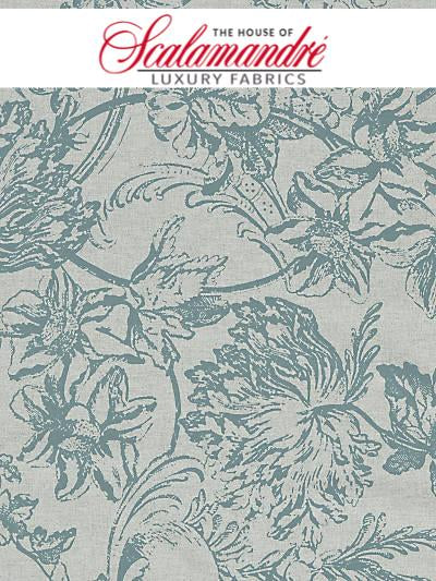 ALMA SILHOUETTE PRINT - JUNIPER - FABRIC - 16614-003 at Designer Wallcoverings and Fabrics, Your online resource since 2007