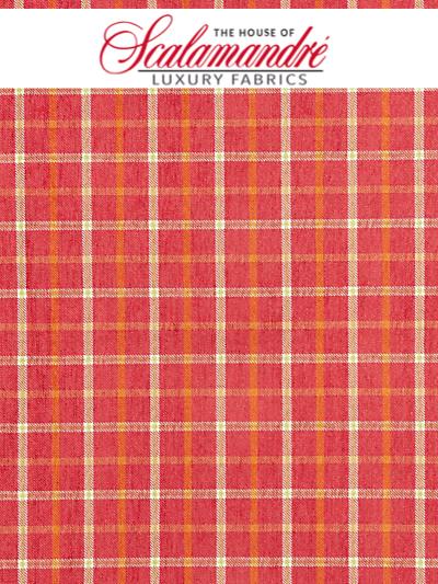 BRISTOL PLAID - TUSCAN - FABRIC - 27121-003 at Designer Wallcoverings and Fabrics, Your online resource since 2007