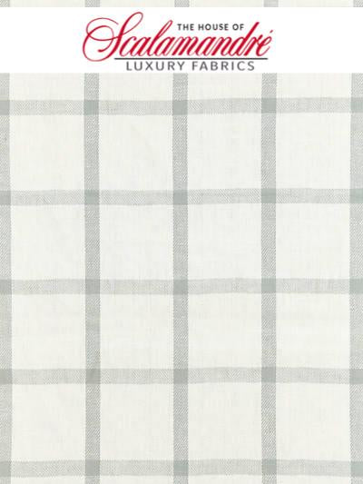WILTON LINEN CHECK - MINERAL - Scalamandre Fabrics, Fabrics - 27152-003 at Designer Wallcoverings and Fabrics, Your online resource since 2007