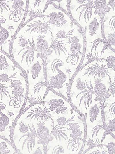 Balinese Peacock - Lavender Wallpaper | Scalamandre 