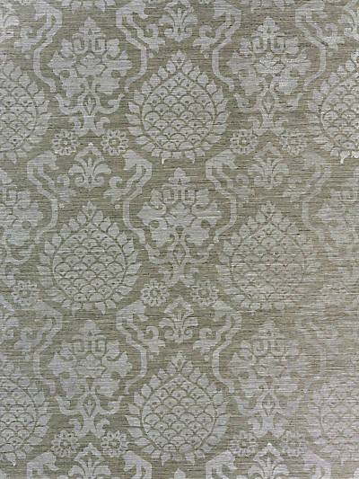 Surat Sisal - Silver On Pewter Wallpaper | Scalamandre 