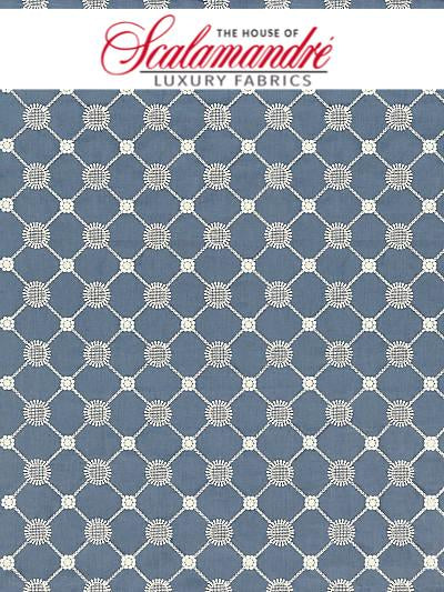 GUSTAVIAN DIAMOND - COPENHAGEN BLUE - Scalamandre Fabrics, Fabrics - 27161-004 at Designer Wallcoverings and Fabrics, Your online resource since 2007