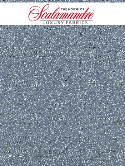 CORAILLE - COPENHAGEN BLUE - Scalamandre Fabrics, Fabrics - 27163-004 at Designer Wallcoverings and Fabrics, Your online resource since 2007