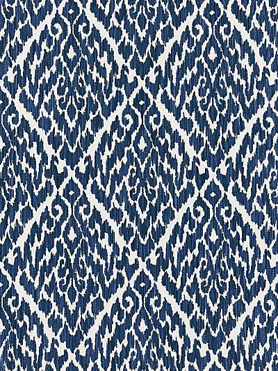 LHASA IKAT WEAVE - INDIGO - Scalamandre Fabrics, Fabrics - 27169-004 at Designer Wallcoverings and Fabrics, Your online resource since 2007