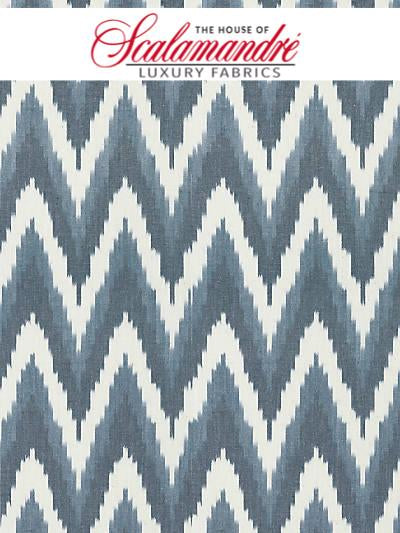 ADRAS IKAT WEAVE - LAPIS - Scalamandre Fabrics, Fabrics - 27185-004 at Designer Wallcoverings and Fabrics, Your online resource since 2007