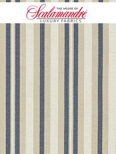 SANTORINI STRIPE - INDIGO - Scalamandre Fabrics, Fabrics - 27188-004 at Designer Wallcoverings and Fabrics, Your online resource since 2007