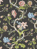 Andrew Jackson Floral - Noir Wallpaper | Scalamandre 