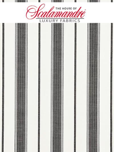 SCONSET STRIPE - CARBON - FABRIC - 27110-005 at Designer Wallcoverings and Fabrics, Your online resource since 2007