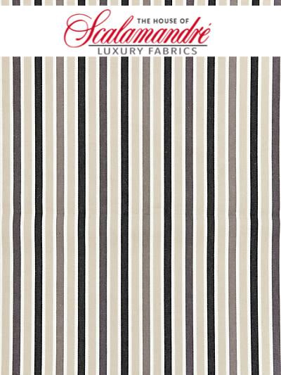 LEEDS COTTON STRIPE - STONE - FABRIC - 27114-005 at Designer Wallcoverings and Fabrics, Your online resource since 2007