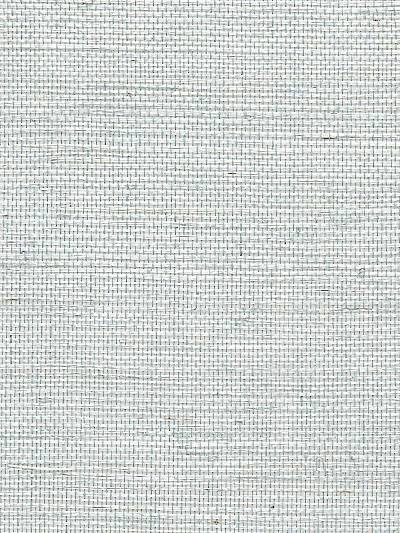 Sisal Metallic - Aquamarine Wallpaper | Scalamandre 