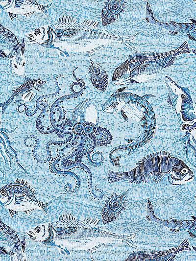 Mikonos - Blue | Scalamandre