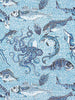 Mikonos - Blue Wallpaper | Scalamandre 