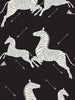 Zebras Vinyl Wallpaper - Black & Silver | Scalamandre Wallpaper | Scalamandre 