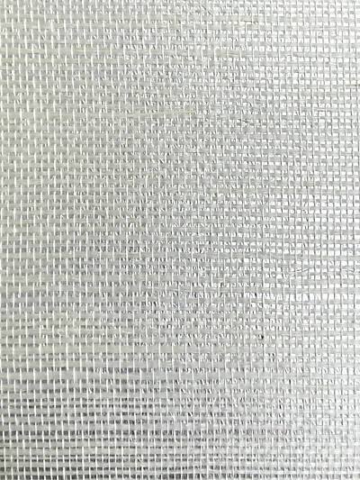 Sisal Metallic - White Pearl Wallpaper | Scalamandre 