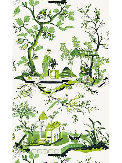 Ch'In Ling - Jade Wallpaper | Scalamandre 