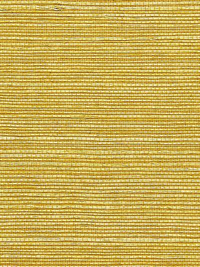Sisal - Brass Wallpaper | Scalamandre 