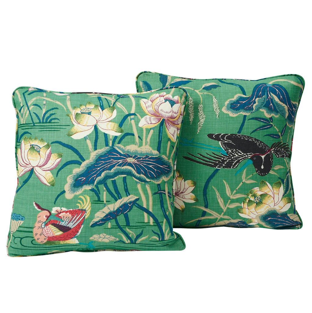 LOTUS GARDEN 18" PILLOW Jade