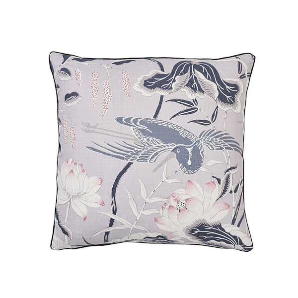 Lotus Garden 18" Pillow Lilac | Schumacher Pillows