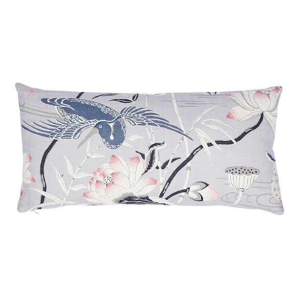 Lotus Garden Pillow Lilac | Schumacher Pillows