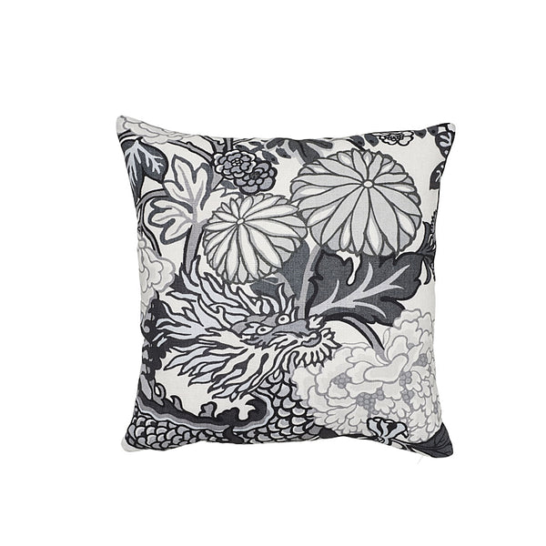 Chiang Mai Dragon 18" Pillow Smoke | Schumacher Pillows