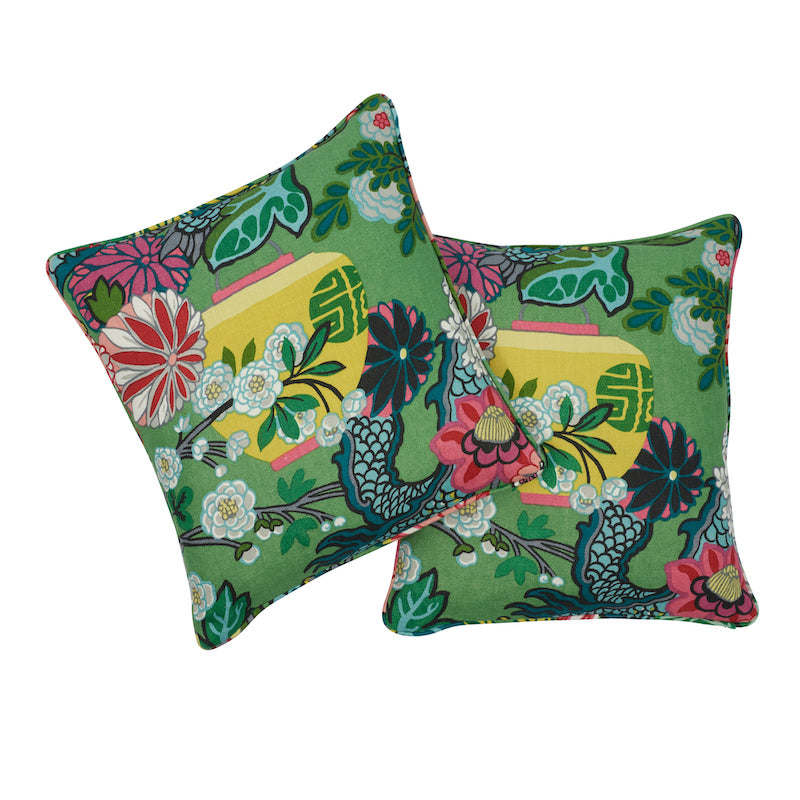 CHIANG MAI DRAGON 18" PILLOW Jade